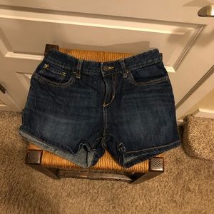 Old Navy dark blue denim shorts